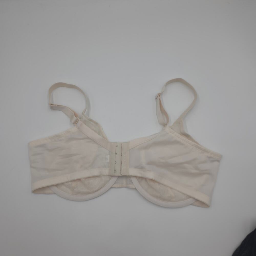 HSIA Bundle of Two Enchante Unlined Lace Underwire Bra Black Cream Size 40DD - Picture 8 of 10